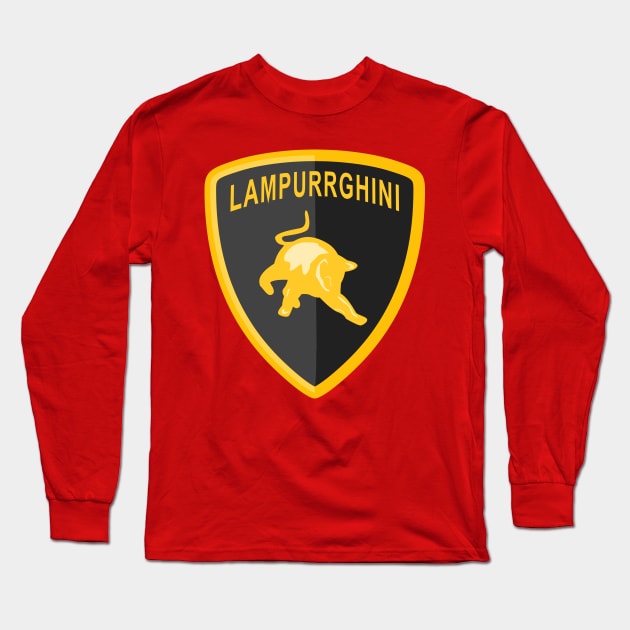 Lampurrghini The Bold Lamborghini Cat Long Sleeve T-Shirt by 4U2NV-LDN